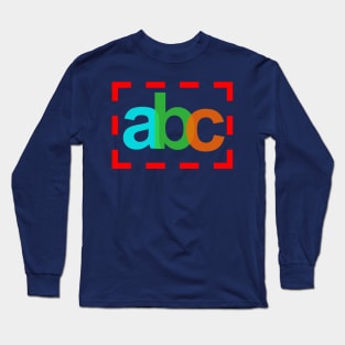 alphabets letters Long Sleeve T-Shirt